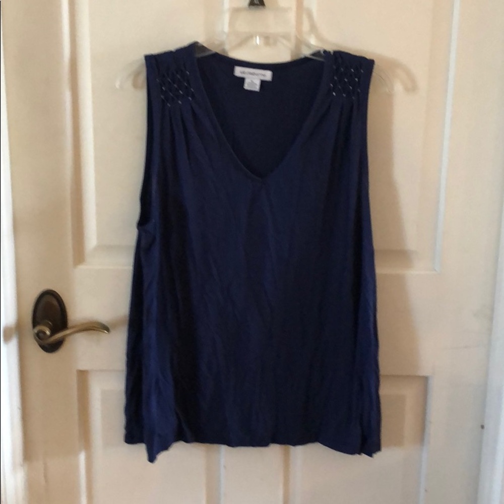 Liz Claiborne Navy tank size XL